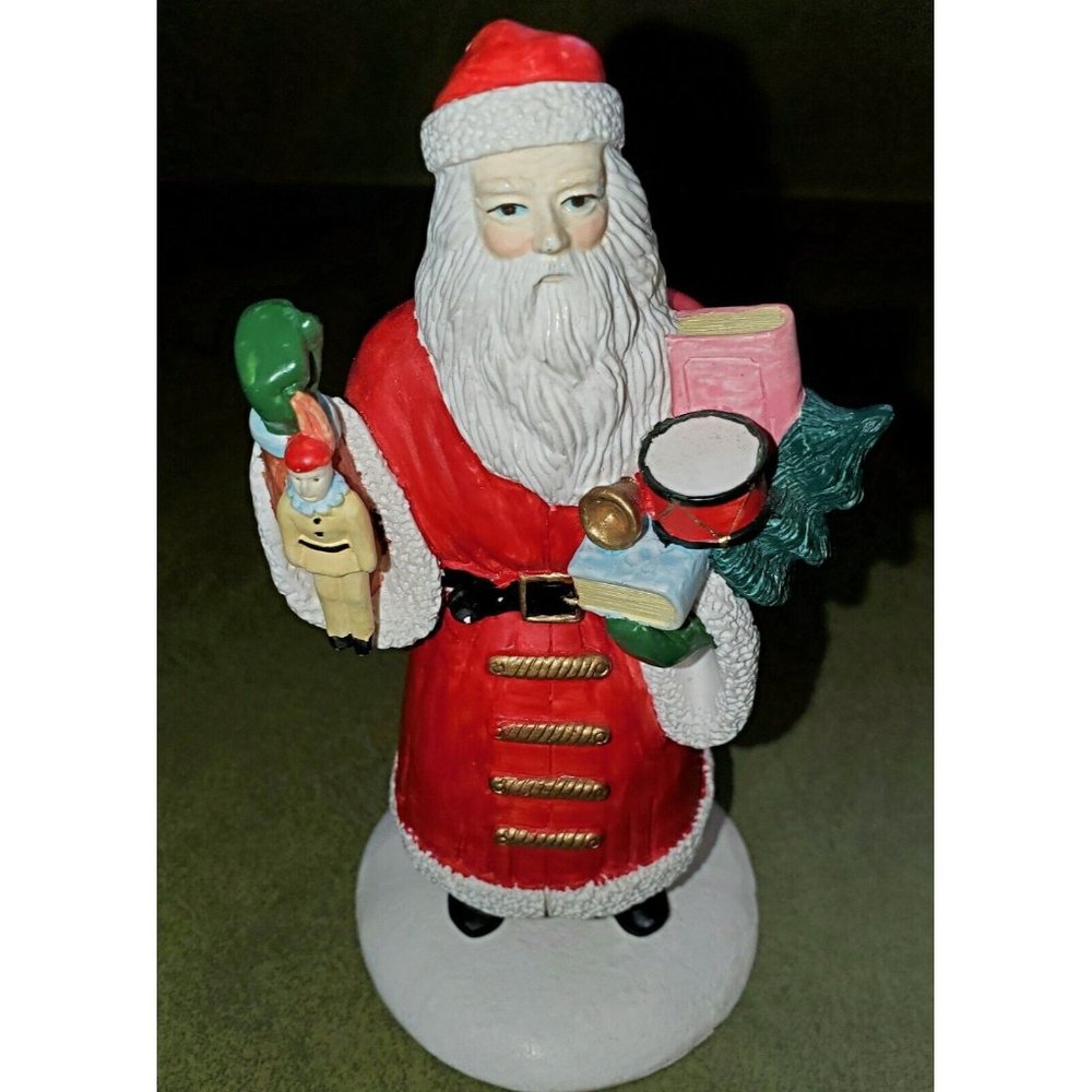 VTG Dept 56 Santa St. Nick figurine 5" tall EUC one spot on belt‎ is white